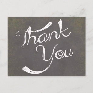 Carte Postale Merci vintage noir détendu