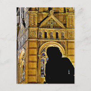 Carte Postale Mère de Jeanne d'Arc prie près de la Basilique du 