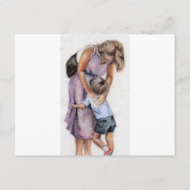 Carte Postale Mère et enfant (Devant)