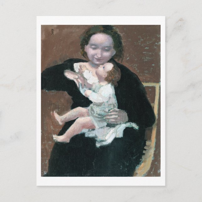 Carte Postale Mère et enfant, Maurice Denis (Devant)
