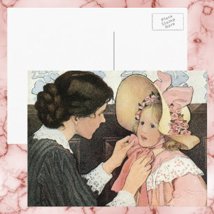 Carte Postale Mère vintage et enfant par Jessie Willcox Smith