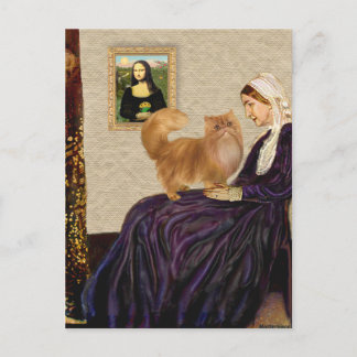 Carte Postale Mère Whistlers - Chat Perse Rouge