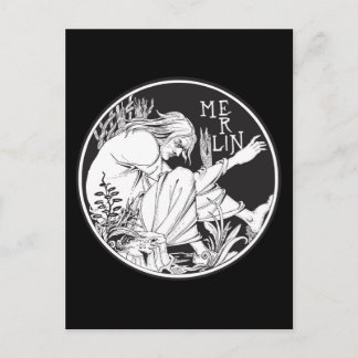 Carte Postale Merlin Aubrey Beardsley