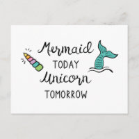 Mermaid Aujourd'Hui Unicorne Demain
