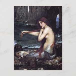 Carte Postale Mermaid by J W Waterhouse, 1901