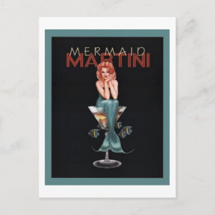 Carte Postale Mermaid Martini