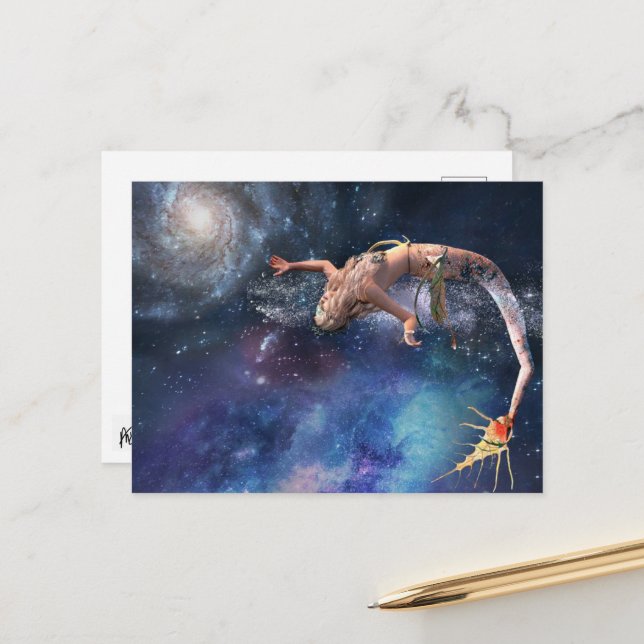 Carte Postale Mermaid Milkyway (Devant/Arrière en situation)