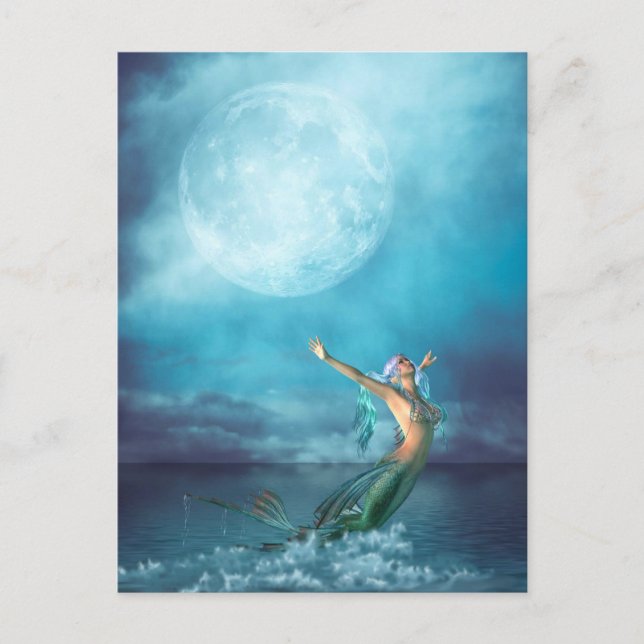 Carte Postale Mermaid Moon (Devant)