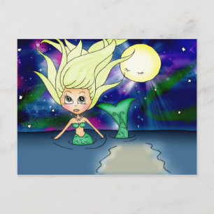 Carte Postale Mermaid Moon - PostCard