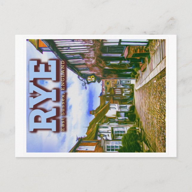 CARTE POSTALE MERMAID STREET - RYE - EAST SUSSEX ANGLAND UK (Devant)