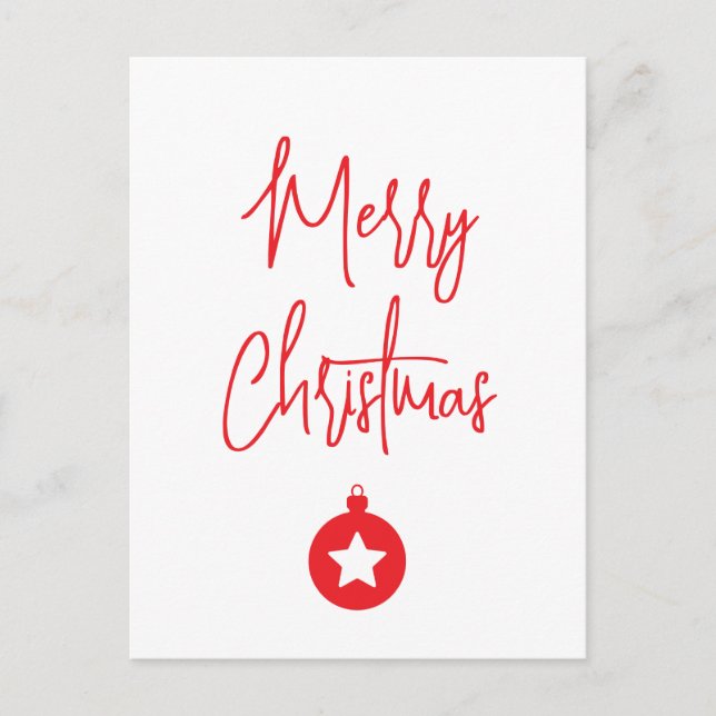 Carte Postale Merry Christmas Family New Year Message (Devant)