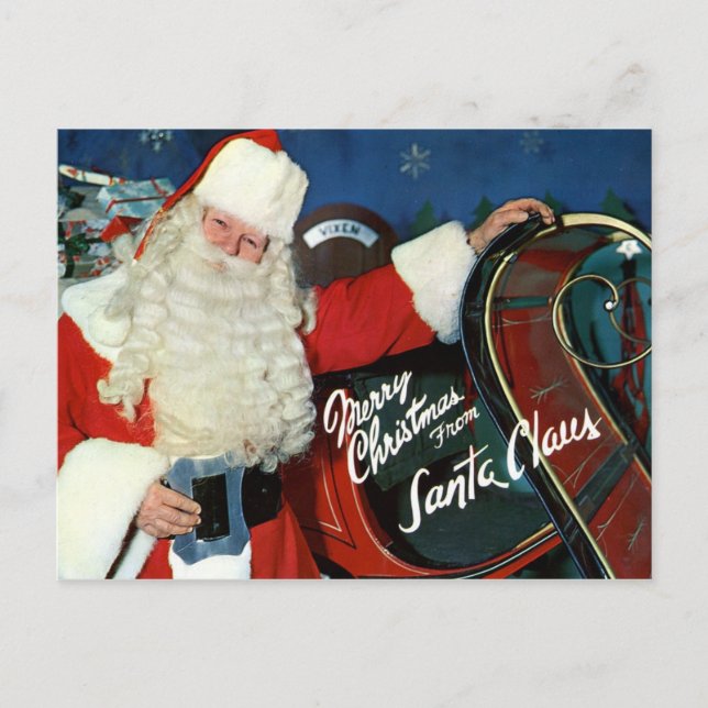 Carte postale : Merry Christmas from Santa (Devant)