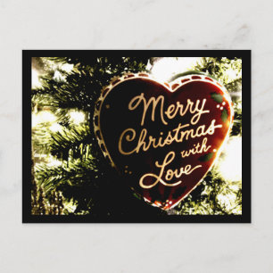 Carte Postale Merry Christmas with Love