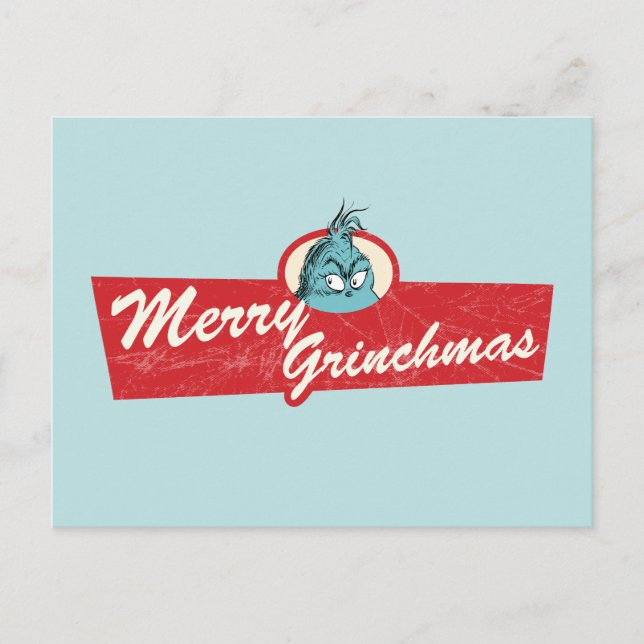 Carte Postale Merry Grinchmas Citation The Grinch (Devant)