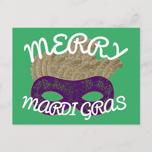 Carte Postale Merry Mardi Gras (Devant)