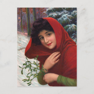 Carte postale Merry Mistletoe Maiden