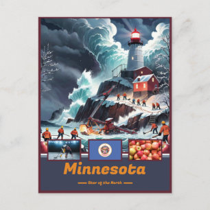 Carte Postale Merveilles et devise du Minnesota