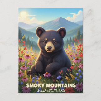 Carte Postale Merveilles sauvages des montagnes fumées de Gatlin