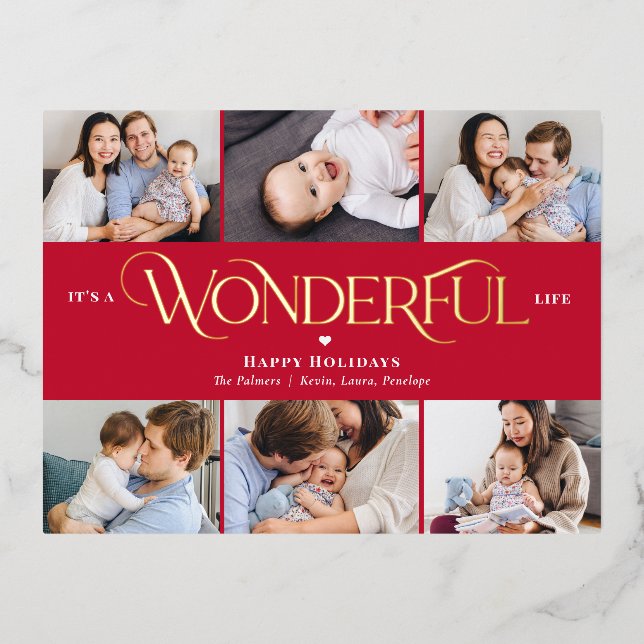 Carte postale Merveilleuse Life Foil Photo Holiday (Recto)