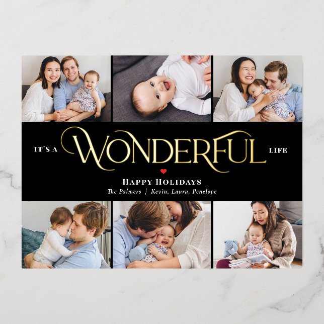 Carte postale Merveilleuse Life Foil Photo Holiday (Recto)