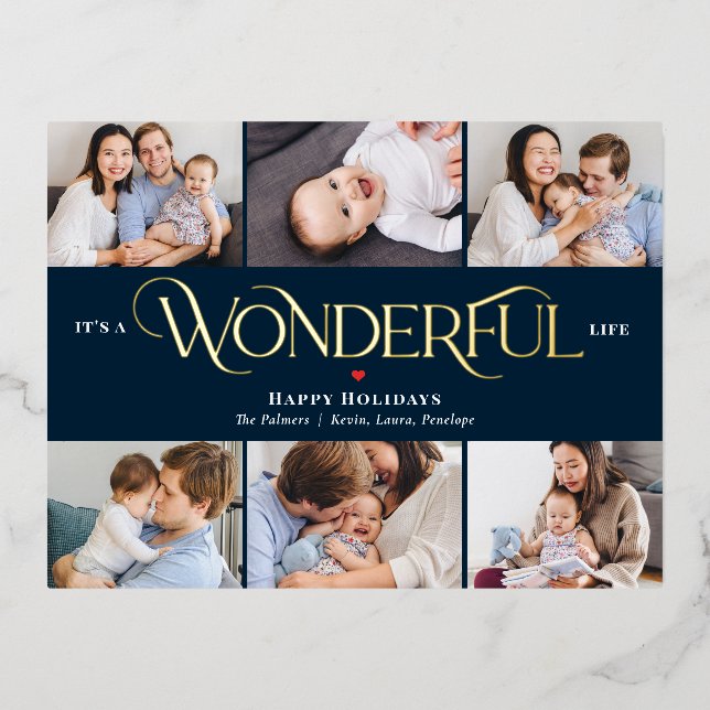 Carte postale Merveilleuse Life Foil Photo Holiday (Recto)