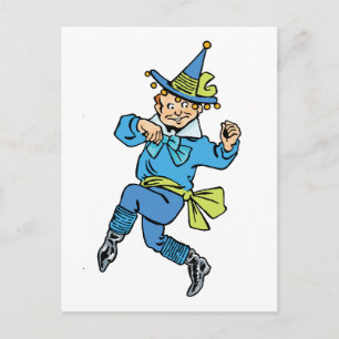 Carte Postale Merveilleux Magicien d'Oz, joli garçon dansant Mun