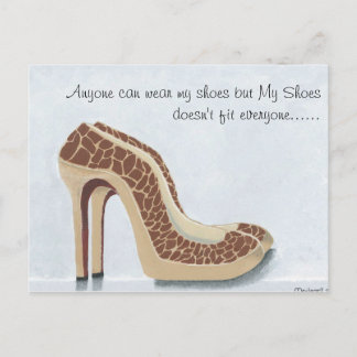 Carte postale Mes chaussures