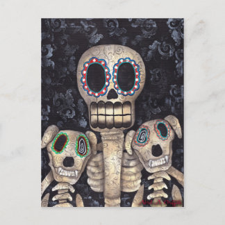 Carte Postale Mes chiens et moi