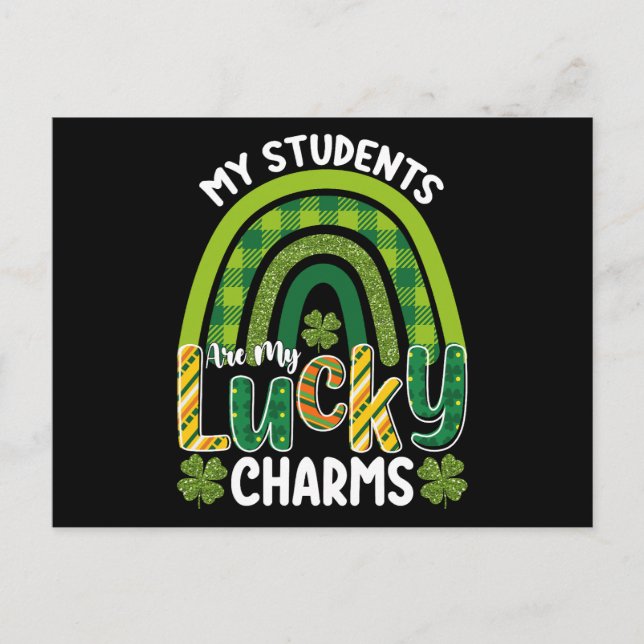 Carte Postale Mes étudiants sont mes charmes chanceux St Patrick (Devant)