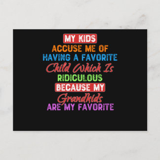 Carte Postale Mes petits-enfants préférés