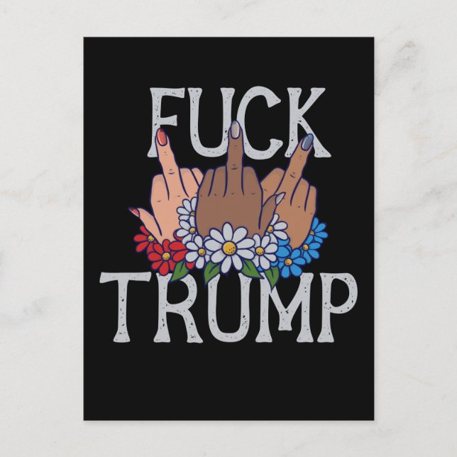 Carte Postale Mes sentiments sur Donald Trump Unis nous tenons d (Devant)