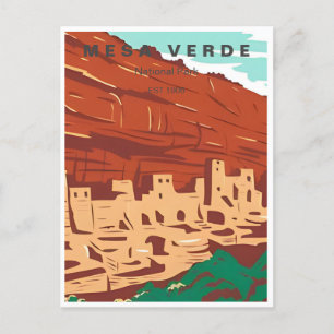 Carte Postale Mesa Verde National Park Colorado Colorado Vintage