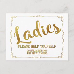 Carte Postale Mesdames, servez-vous, compliments