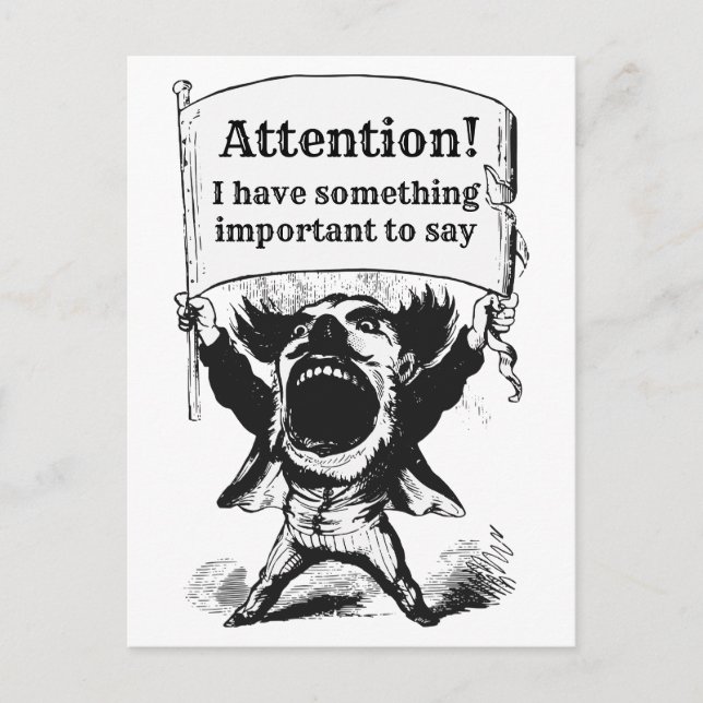 Carte Postale Message aux responsables élus (Devant)