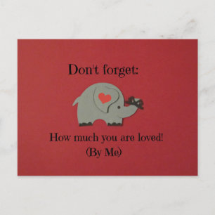 Carte Postale Message d'amour pour quelqu'un de spécial.