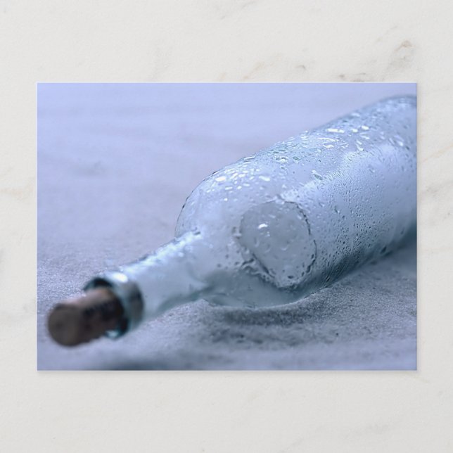 Carte Postale Message dans le sable (Devant)