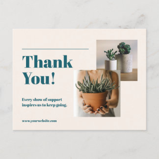 Carte Postale Message de remerciement pour entreprise de photogr