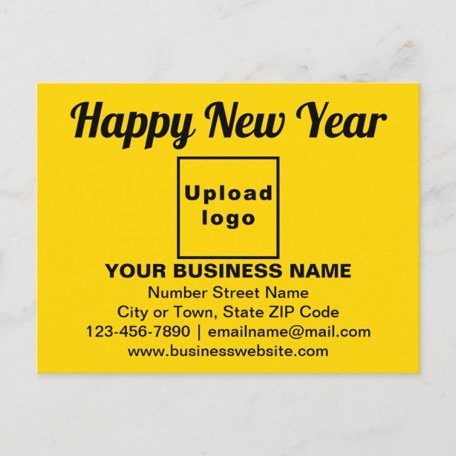 Carte Postale Message de voeux pour le Nouvel An d'affaires sur  (Devant)