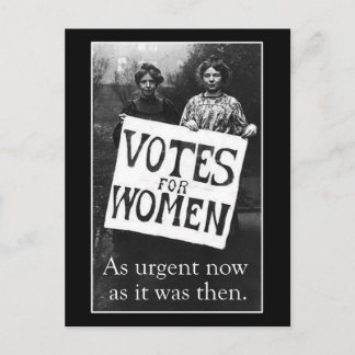 Carte postale Message du Modèle de vote pour les f