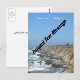 Carte postale - Message texte original