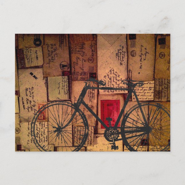 Carte Postale Messagerie Vélo (Devant)