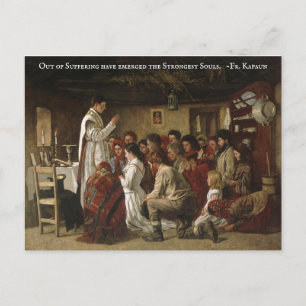 Carte Postale Messe catholique en temps de persécution