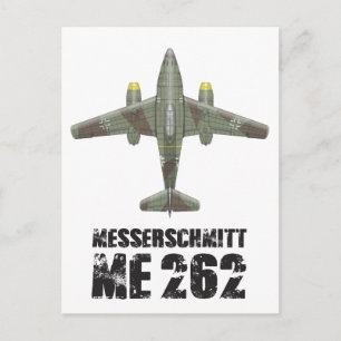 CARTE POSTALE MESSERSCHMITT ME262 SCHWALBE