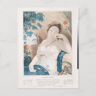 Carte Postale Messidor, dixième mois du Républicain