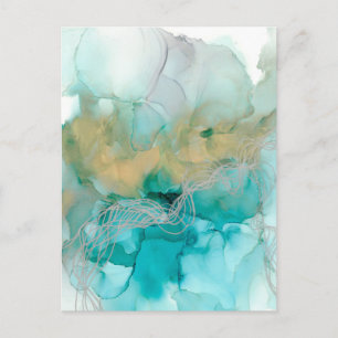 Carte Postale Métalliques tissées