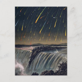 Carte Postale Meteor Storm au-dessus des chutes Niagara, vers 18