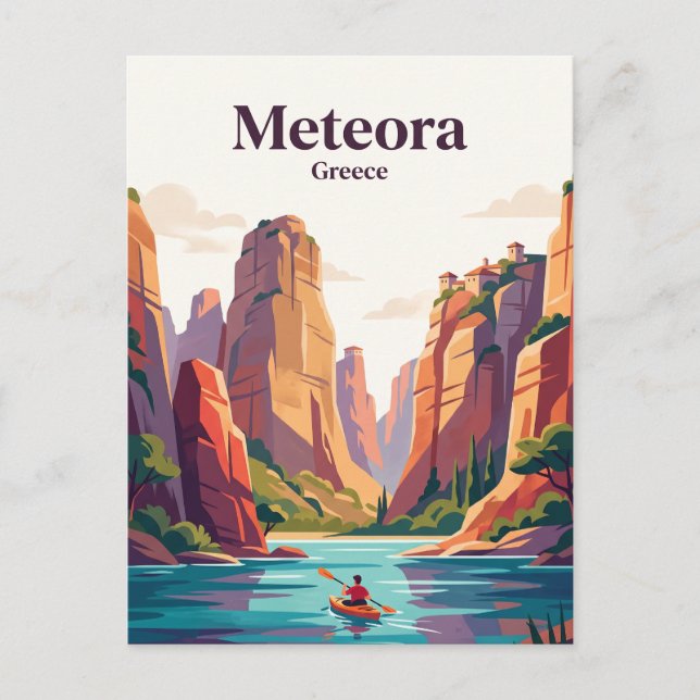 Carte Postale Météora, Grèce (Devant)