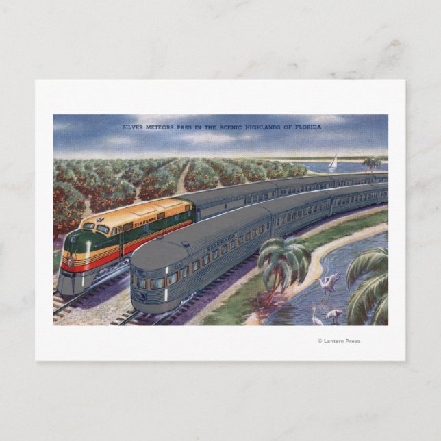 Carte Postale Météores argentés "Seaboard" dans les hautes terre (Devant)