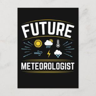 Carte Postale Météorologue météorologique future Météorologie ét