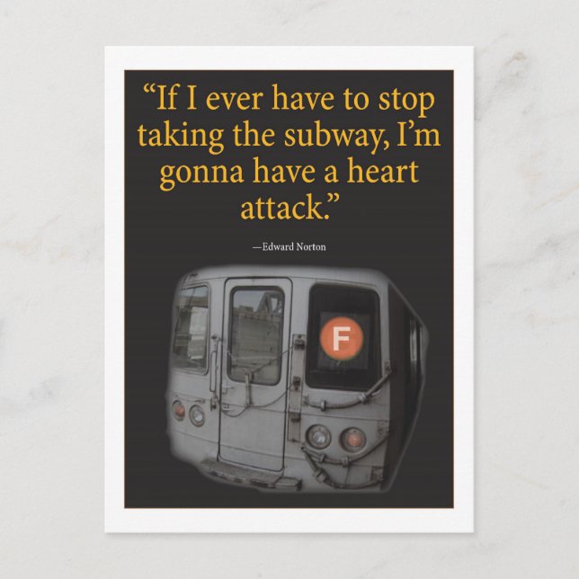 Carte Postale Métro (Devant)